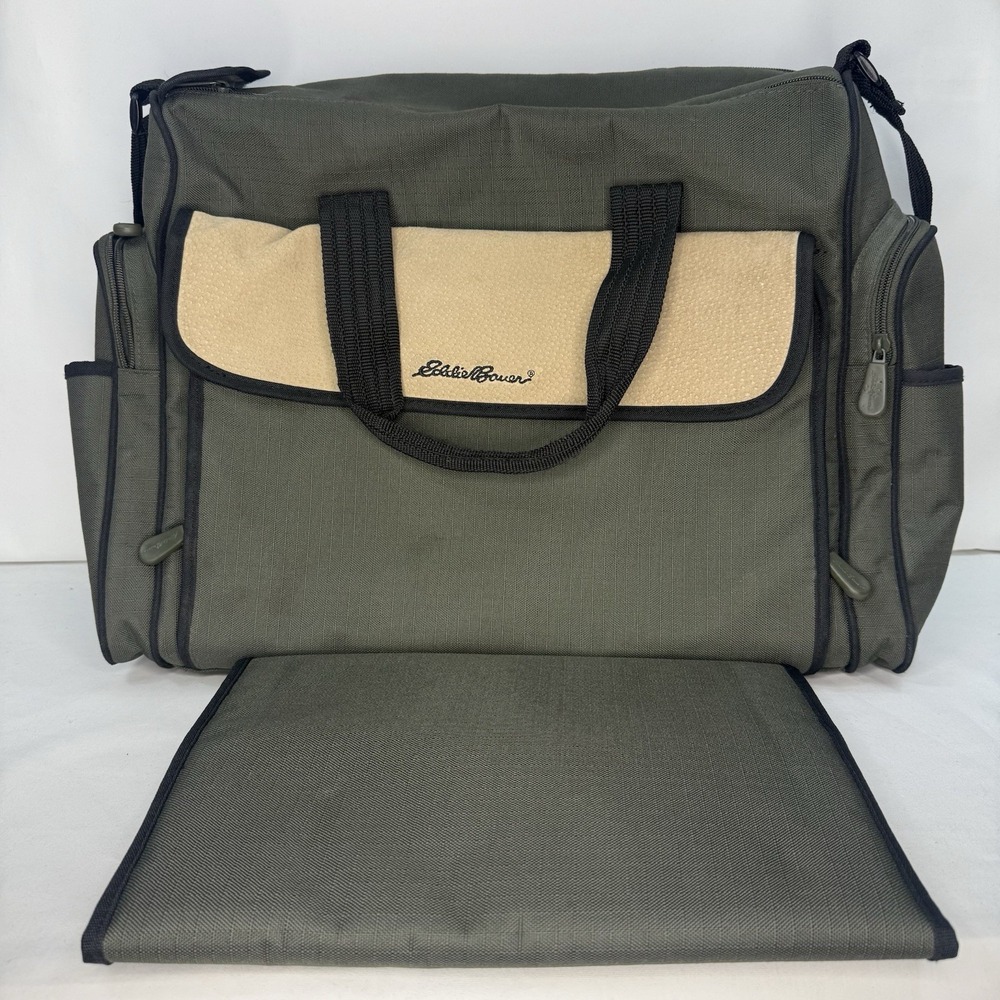 Eddie Bauer Bag Dark Green‎ Unisex Lightweight Insulated Baby Diapers Carry On